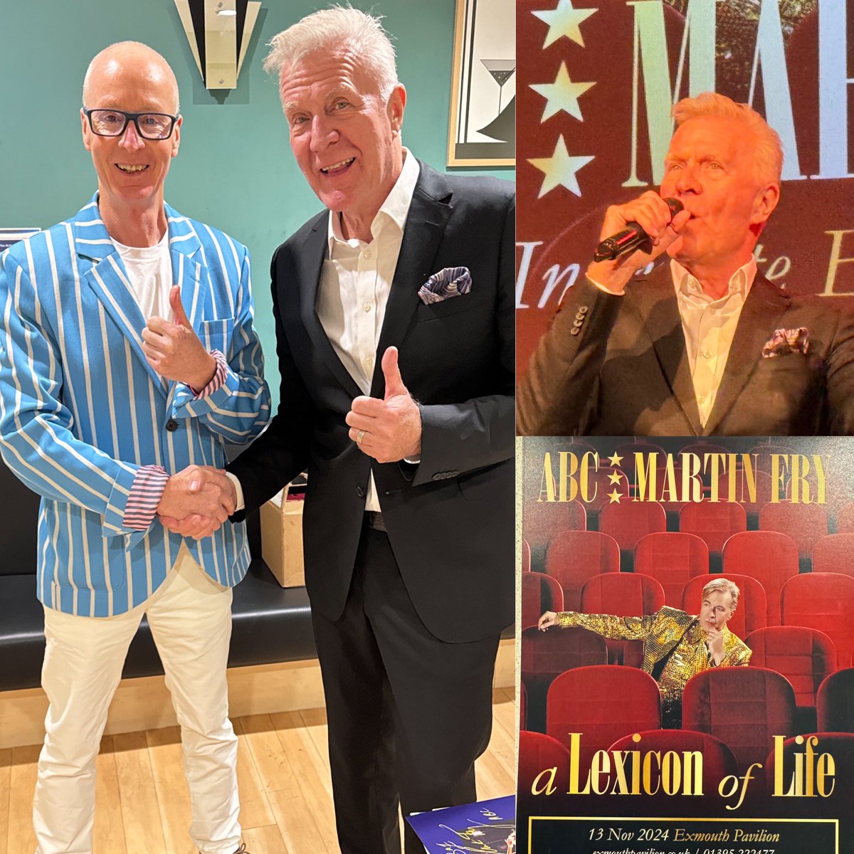 Barry Frost (@barryjohnfrost) on Twitter photo Wonderful experience all round meeting <a href="/ABCFRY/">Martin Fry</a> during his ‘ Lexicon of Life ‘ tour this evening at <a href="/exmouthpavilion/">Exmouth Pavilion</a> - his albums have provided a positive soundtrack to much of my life - thank you Martin Fry 😎🙏👌x Wonderful experience all round meeting <a href="/ABCFRY/">Martin Fry</a> during his ‘ Lexicon of Life ‘ tour this evening at <a href="/exmouthpavilion/">Exmouth Pavilion</a> - his albums have provided a positive soundtrack to much of my life - thank you Martin Fry 😎🙏👌x