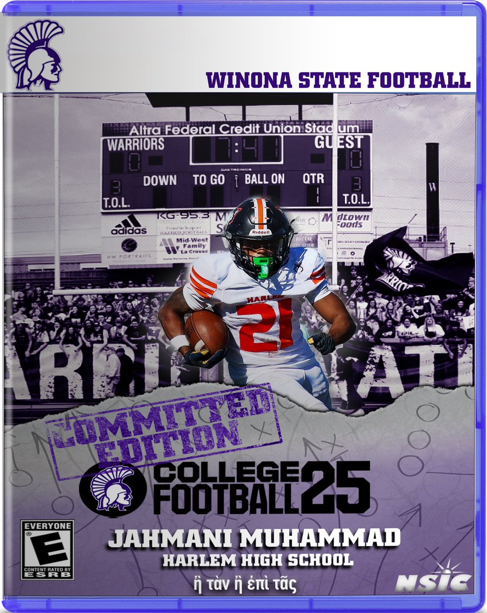 Jahmani Muhammad (@jahmanimuhammad) on Twitter photo Super excited to announce my verbal commitment to <a href="/WinonaState_FB/">Winona State Football</a> . First and foremost, I want to thank Allah (God) for blessing me with my gift to play football. I also want to thank my family coaches & trainers for pushing me to be great! Thank you to <a href="/Coach_Bergy/">Brian Bergstrom</a> <a href="/CoachParnell/">A.J. Parnell</a> Super excited to announce my verbal commitment to <a href="/WinonaState_FB/">Winona State Football</a> . First and foremost, I want to thank Allah (God) for blessing me with my gift to play football. I also want to thank my family coaches & trainers for pushing me to be great! Thank you to <a href="/Coach_Bergy/">Brian Bergstrom</a> <a href="/CoachParnell/">A.J. Parnell</a>