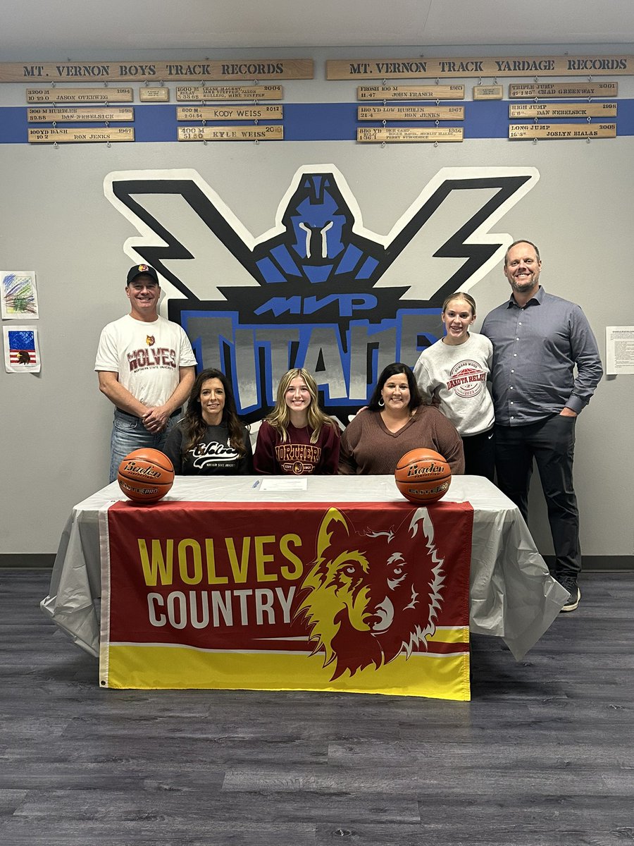 karus13's tweet photo. It’s Official! Reagan will be joining the Northern State Wolves!!! She will continue her basketball career in Aberdeen! We are excited to be a part of Wolves country!
#gowolves #WolvesCountry https://t.co/jDGdvzSGen