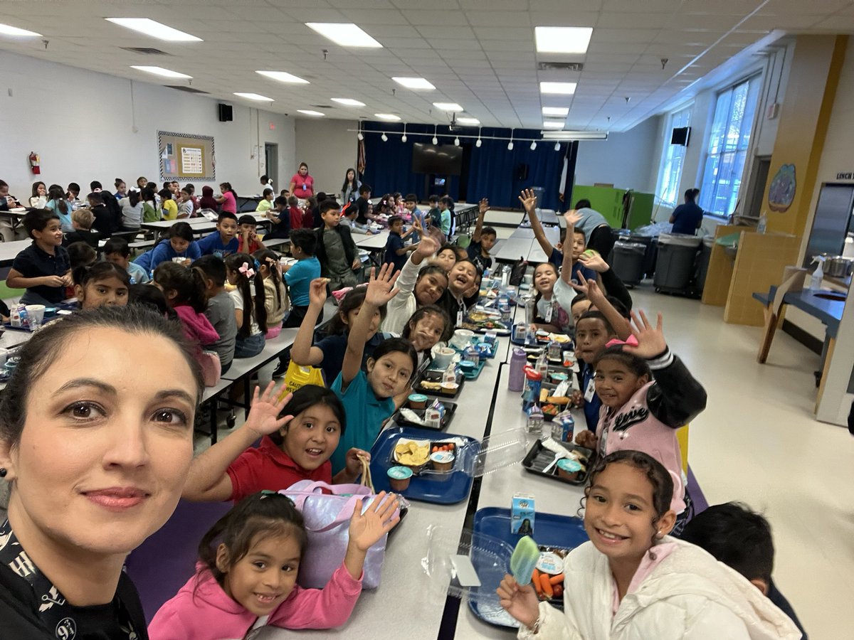 I joined them for lunch in the cafeteria today. #lunch #secondgrade <a href="/JohnRGood/">JohnRGood</a>