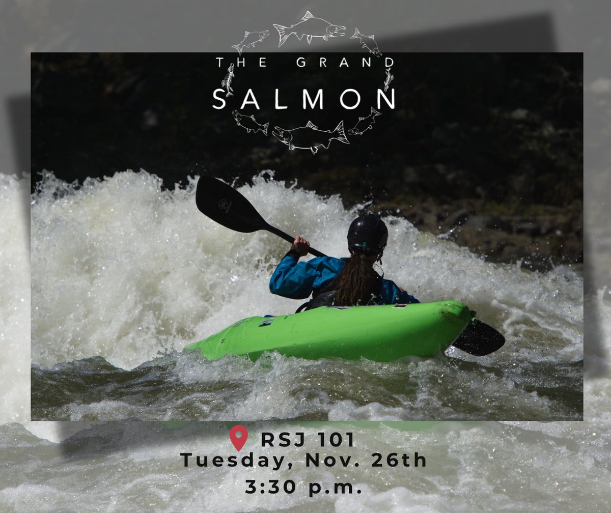 Hitchcock Project for Visualizing Science (@hitchscienceunr) on Twitter photo Registration is open for The Grand Salmon film screening!
Hitchcock Project alumna Brooke Hess will share their experiences on a 78-day paddling expedition to save the wild salmon. Stay for the Q&A!
🗓️Nov. 26th at 3:30 PM
📍 <a href="/RSJNevada/">The Reynolds School</a> Room 101.
eventbrite.com/e/the-grand-sa… Registration is open for The Grand Salmon film screening!
Hitchcock Project alumna Brooke Hess will share their experiences on a 78-day paddling expedition to save the wild salmon. Stay for the Q&A!
🗓️Nov. 26th at 3:30 PM
📍 <a href="/RSJNevada/">The Reynolds School</a> Room 101.
eventbrite.com/e/the-grand-sa…