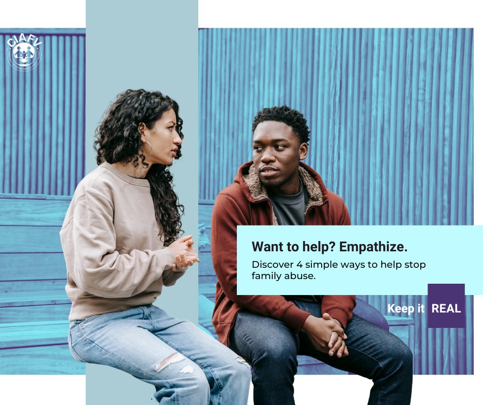 ciafv's tweet photo. There are many things family violence survivors consider when deciding what to do. It's not always an easy decision. Empathy is about respecting choices.⁠
⁠
Learn more at https://t.co/RUF3Myy19z #keepitREALalberta⁠ https://t.co/kquecYNnbO