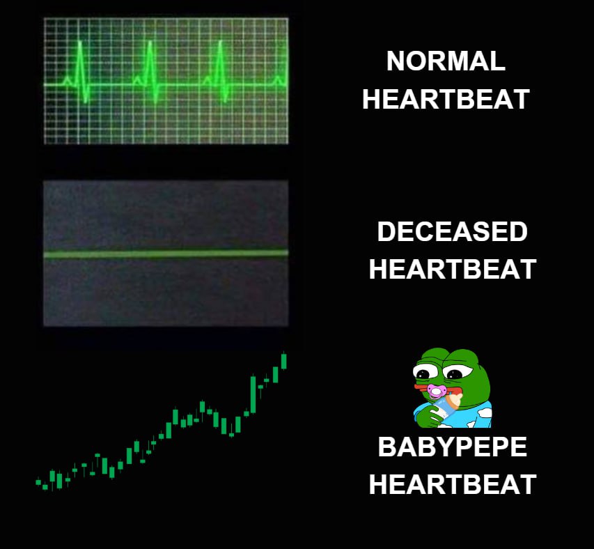 We've created the BabyPepe CTO fund!🐸

The first 4 phases are:
1. update DEXScreener
2. updating the website
3. updating DEXtools
4. updating CMC

A report will be provided after each phase.
Donation address (ERC20/BEP20):
 0xa38D8ba127373f274e62bFf7FEBb3955c8c8cabc9F