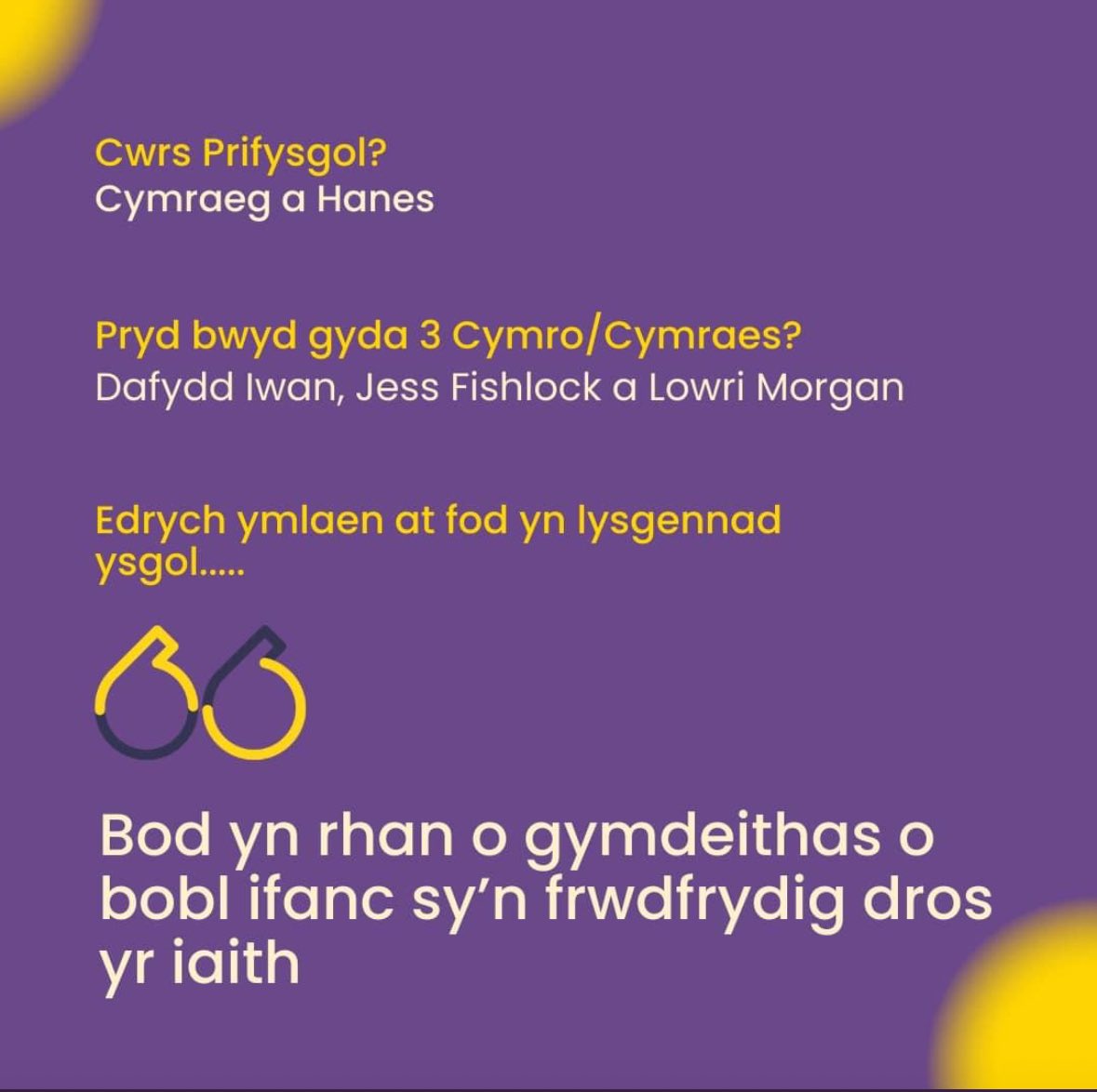 DavidHughes6ed (@davidhughes6ed) on Twitter photo 📣Rydyn ni’n falch iawn o gyhoeddi bod Lois wedi cael ei dewis i fod yn llysgennad y Coleg Cymraeg 2024 📣
🎉Llongyfarchiadau 🎉
📣Congratulations to Lois who will be an ambassador for Y Coleg Cymraeg 2024 🎉
#colegcymraeg #modelrôl #balch 📣Rydyn ni’n falch iawn o gyhoeddi bod Lois wedi cael ei dewis i fod yn llysgennad y Coleg Cymraeg 2024 📣
🎉Llongyfarchiadau 🎉
📣Congratulations to Lois who will be an ambassador for Y Coleg Cymraeg 2024 🎉
#colegcymraeg #modelrôl #balch