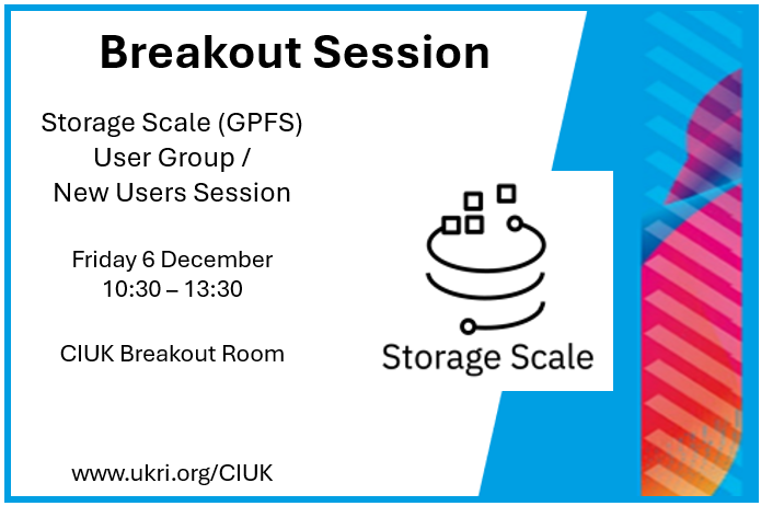 CompInsightUK's tweet photo. A regular session at #CIUK conferences is the #GPFS User Group. This year they have expanded the meeting to include a specific session for new users, helping to build expertise for the future. The session will take place on Friday 6 December at 10:30... https://t.co/ZEIuM9fFJW https://t.co/RQTwqIir56