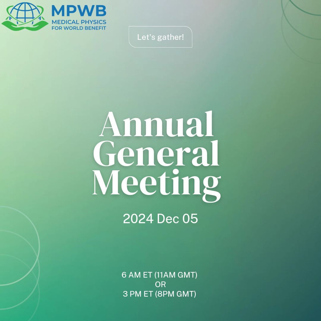 #MPWB invites all members to attend the upcoming Annual General Meeting (#AGM). Two identical sessions will be offered to accommodate our global membership.

Date: Thursday, Dec 5, 2024
Times: 6:00 am ET (11AM GMT) and 3:00 pm ET (8PM GMT)
Platform: Zoom

buff.ly/3O7S7He