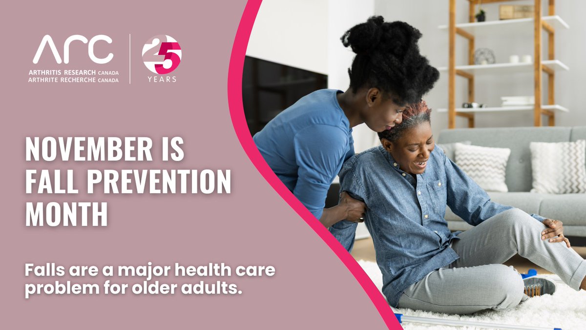 Arthritis Research Canada (@arthritis_arc) on Twitter photo November is #FallPreventionMonth. Many adults over age 65 who live with #arthritis are physically frail, which increases their risk of falling. Discover how <a href="/Arthritis_ARC/">Arthritis Research Canada</a> scientists are taking steps to prevent falls in older adults: arthritisresearch.ca/arthritis-rese… #ArthritisResearch November is #FallPreventionMonth. Many adults over age 65 who live with #arthritis are physically frail, which increases their risk of falling. Discover how <a href="/Arthritis_ARC/">Arthritis Research Canada</a> scientists are taking steps to prevent falls in older adults: arthritisresearch.ca/arthritis-rese… #ArthritisResearch