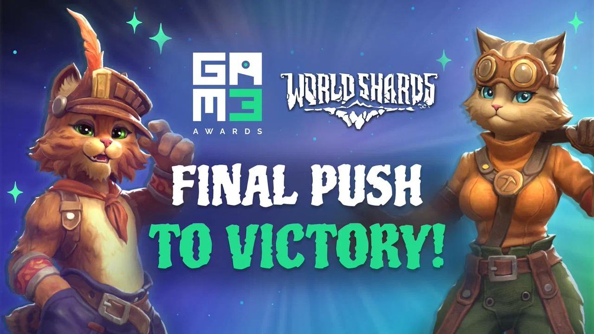 ⏳We’re so close to the finish line! ⏳

Want an exclusive NFT and a week of boosted proxy token drops? A win means rewards for everyone in our community! 🎉

Vote NOW 👉worldshards.net/x3-people-s-ch…