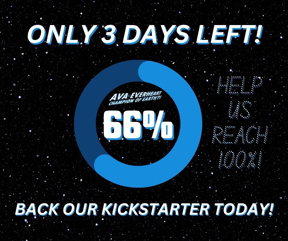 Noble_Knight_Md's tweet photo. We're totally floored to be at 66% funded!🚨Only 3 days left! We can make it! Huge thanks to everyone who’s backed us so far! But we’re not there yet, &amp; we need one last epic boost to bring Ava Everheart: Champion of Earth?! to life! Now’s the time to jump in and make it happen! https://t.co/0ZQMXj8hNv