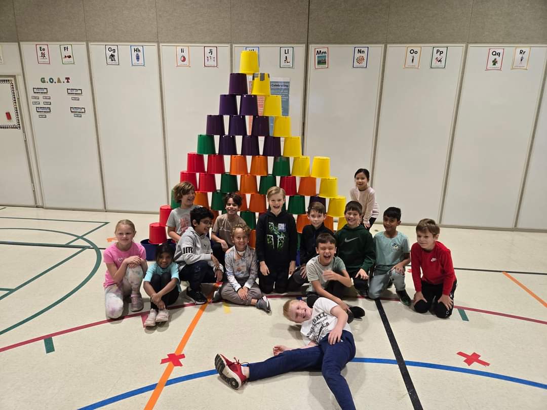 PE classes today participated in World Stack Up day! We did a variety of cup stacking activities to help set a new WSSA World Record!

The 2024 goal is to stack with over 775,000 people around the world!

#cupstacking #speedstacks #WSSA #worldstackup #PhysEd #ElemPE