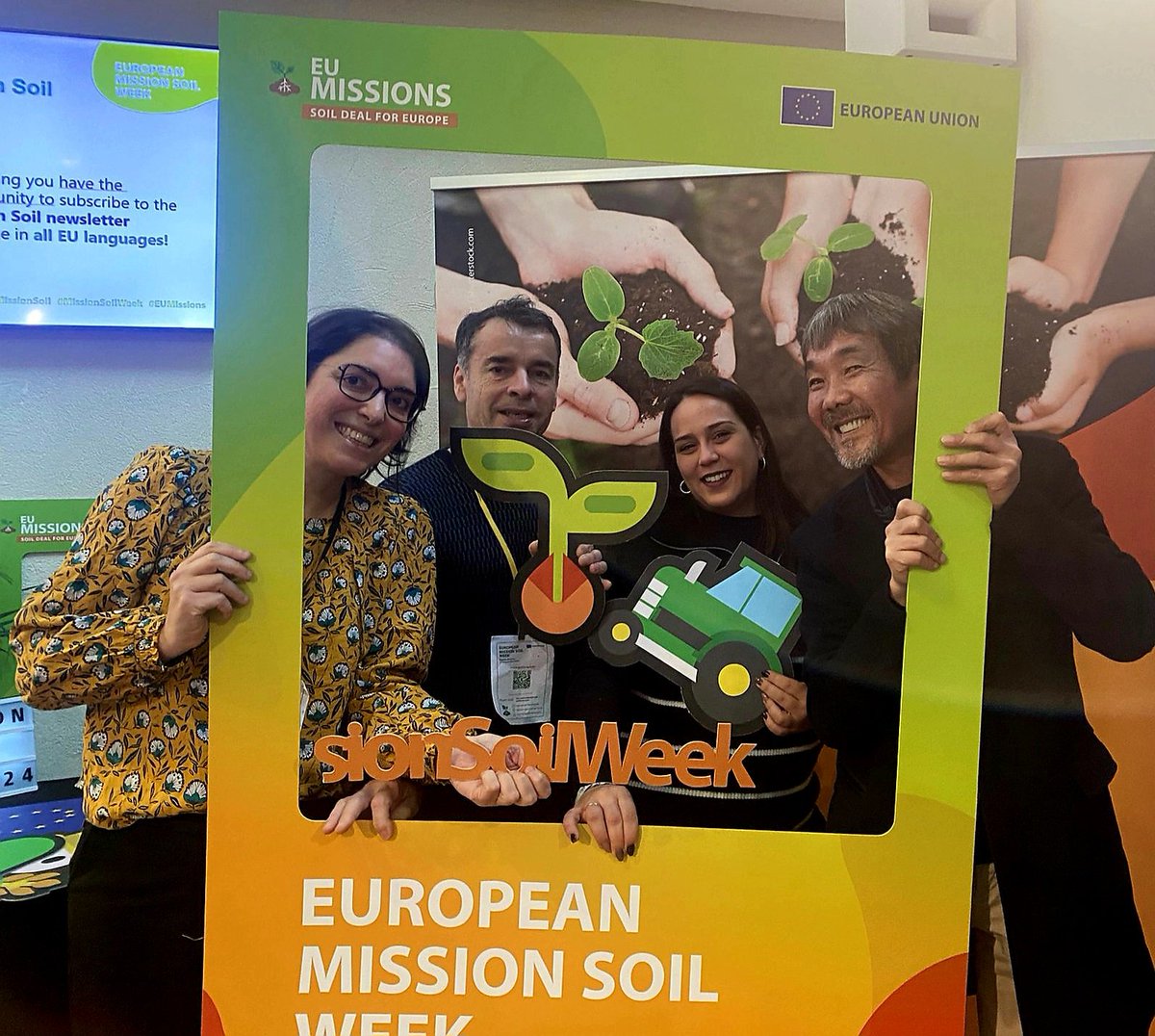 I'm exicted to be attending the European Mission Soil Week 2024 in Brussels! 🌍✨ #MissionSoil
#MissionSoilWeek
<a href="/biosysmo/">BIOSYSMO Project</a> #All4Biorem It’s been a great opportunity to learn, collaborate, and discuss key solutions for soil restoration and conservation🌱🔬. 
<a href="/ICCRAM/">Ikram</a>