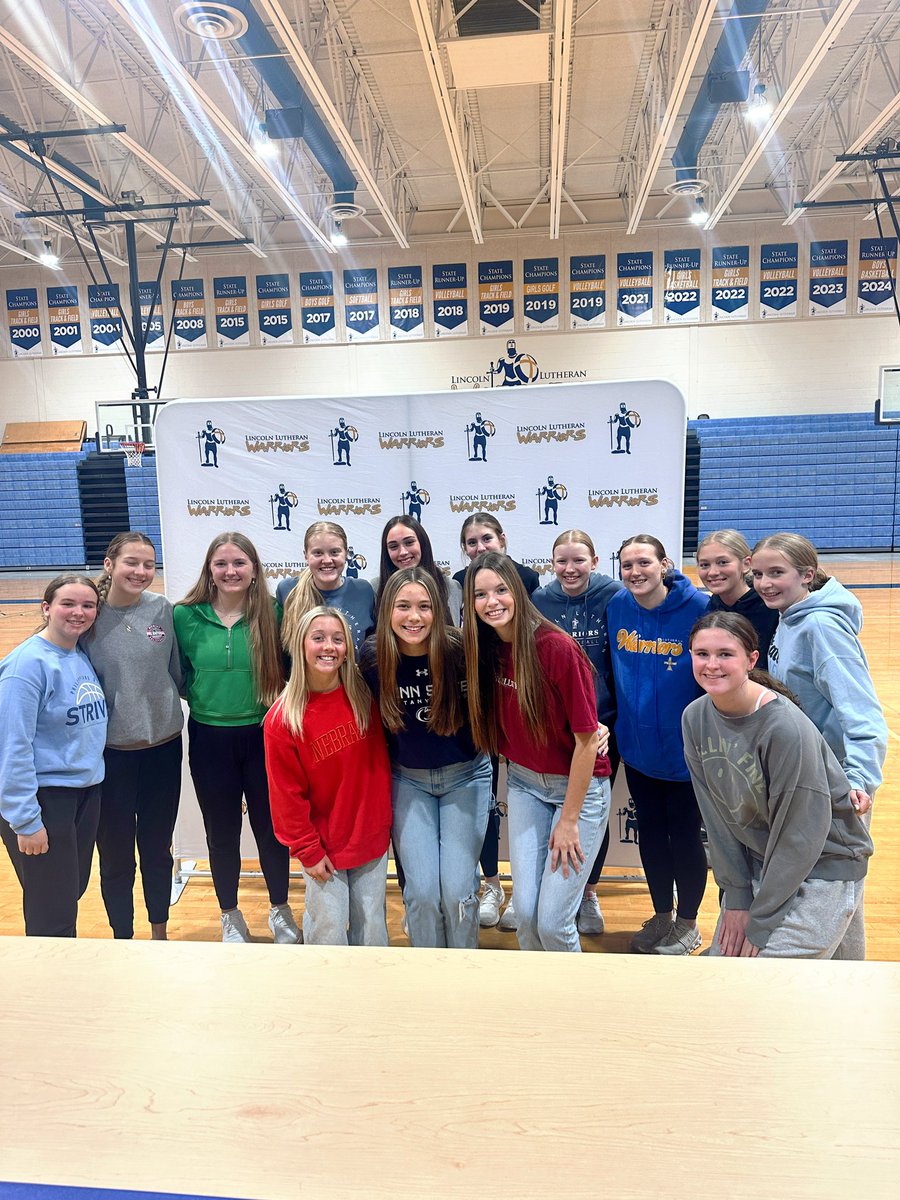 LL_Warriors_VB's tweet photo. A huge congrats to our 3 seniors on their college signings today! We are so proud of you all and can’t wait to watch you do big things at the next level. 

Once a warrior - always a warrior! We love you Jilly, Ava and Keri! 💙💙💙 https://t.co/MPWVwOCXmd