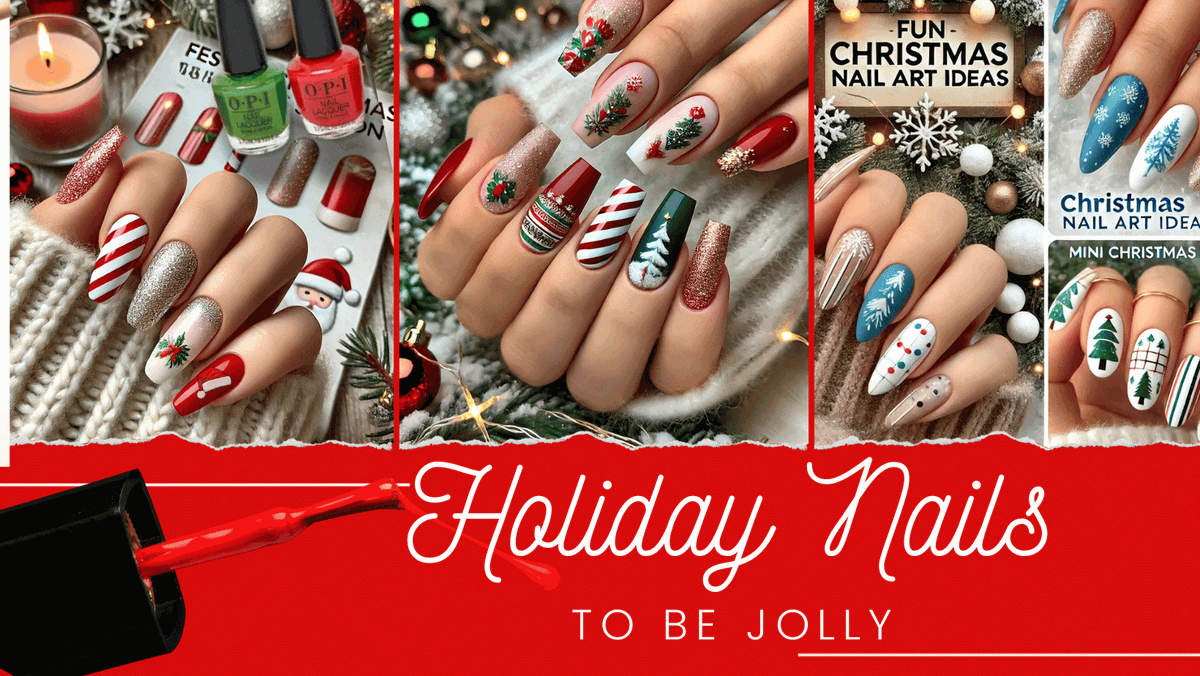 Get  ready to sleigh this holiday season with the holiday nail art designs!  🎄💅 From classic red-and-green combos to sparkly snowflakes, this guide has all the inspiration you need to make your nails merry and bright.   barbiesbeautybits.com/2024/11/festiv…