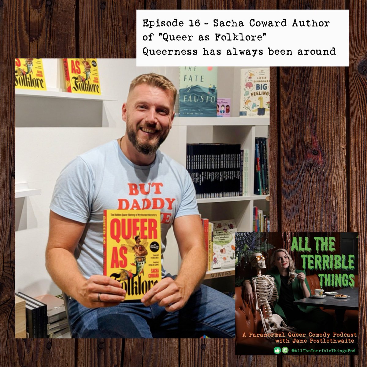 This is one of my favourite episodes of my podcast! It’s with <a href="/sacha_coward/">Sacha Coward</a> &amp; we talk all about queerness. My brain is now expanded &amp; yours will be too. Have a listen &amp; enjoy at open.spotify.com/episode/4MDV9y…