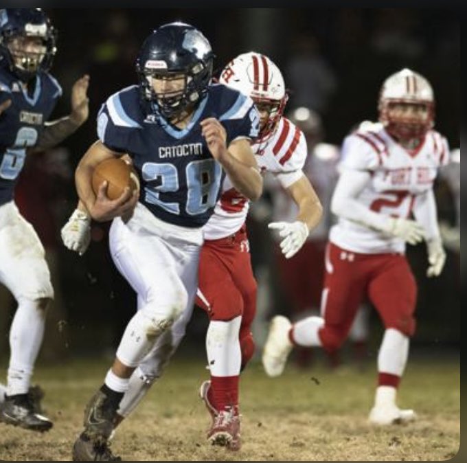 The last team to beat Dunbar in the post-season, and the last team to beat Fort Hill in the post-season - the 2019 Catoctin Cougars, led by Carson Sickeri. Beat Sentinels 41-0 in semi, and beat Dunbar 31-8 in the final. No one had either on their 2019 post-season bingo cards.