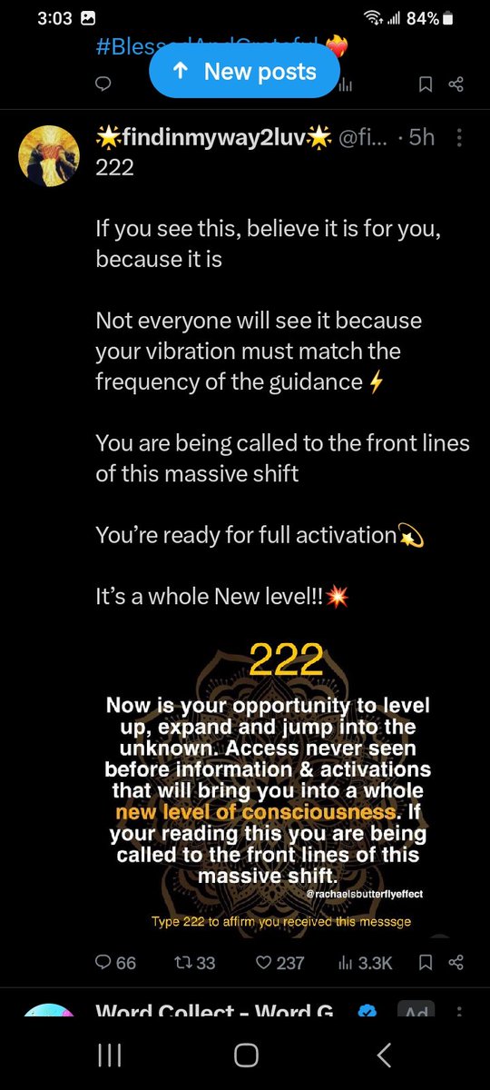 DeanDavis33's tweet photo. @findinmyway2luv #Gematria #SynChronicly 😁
3️⃣:⁰3️⃣⁸⁴➰️3️⃣²³⁷➰️3️⃣⁶⁶➰️3️⃣
3️⃣3️⃣ 3️⃣.3️⃣ #NineThrees 9️⃣⚡️
💥2️⃣2️⃣2️⃣2️⃣2️⃣2️⃣2️⃣2️⃣2️⃣2️⃣
#TenTwos 2️⃣ 5️⃣⚡️7️⃣⚡️😇
#AngelNumbers #Boom https://t.co/TWCUwDjuy8