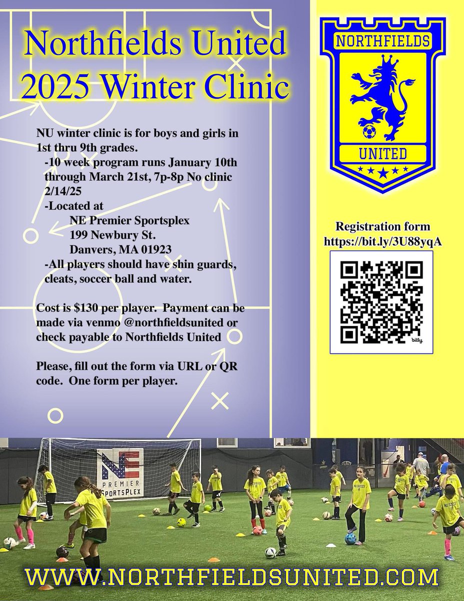 Registration is open for our Winter clinic. Sign up below.

docs.google.com/forms/d/1ERxL8…