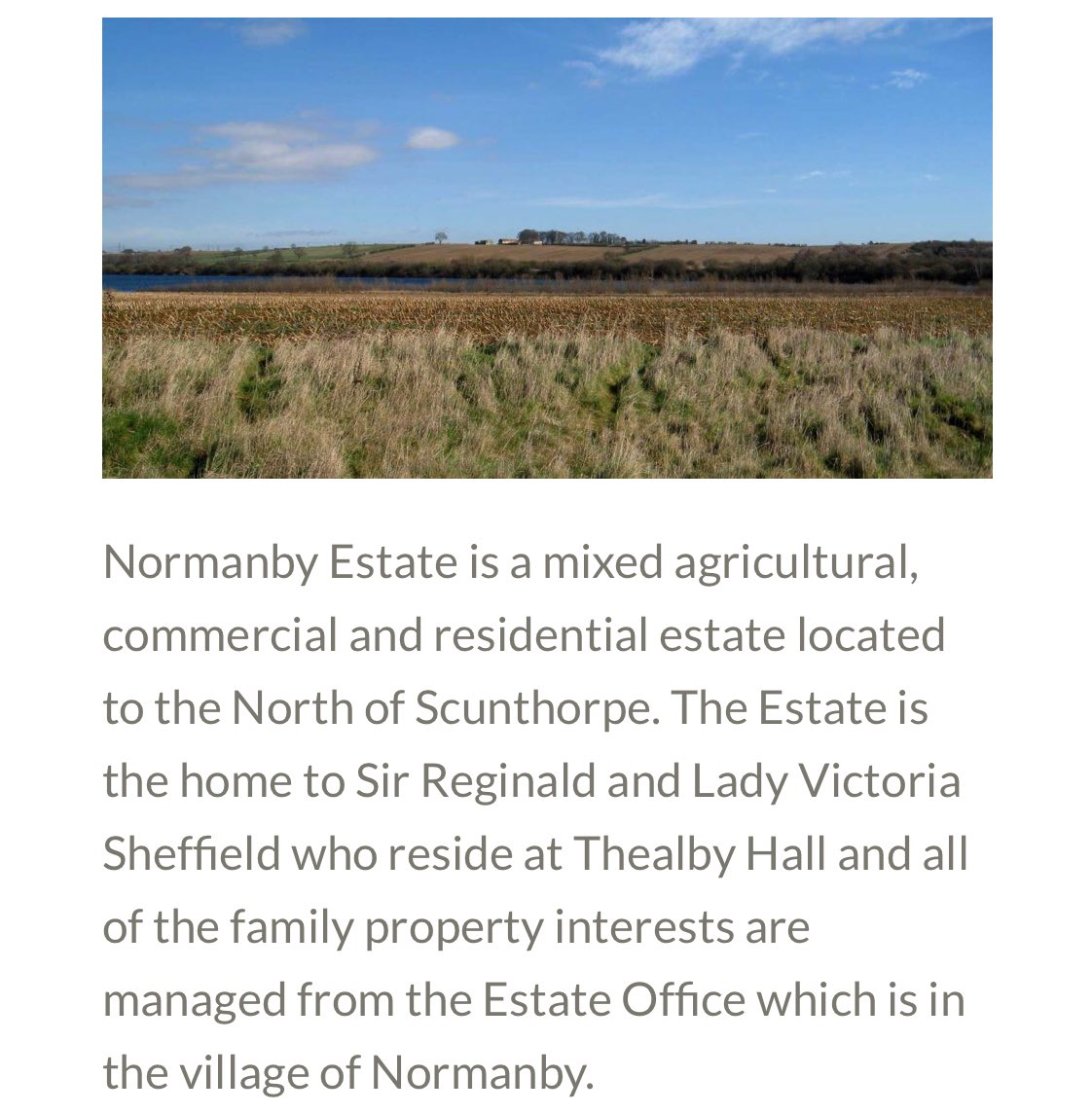 Emily Sheffield on #Newsnight providing strong criticism of IHT on farms over £3m

In other news her father has a 3,000 acre ancestral estate outside Scunthorpe managed by Normanby Estate Farms, of which her father, Reginald Sheffield, is a director