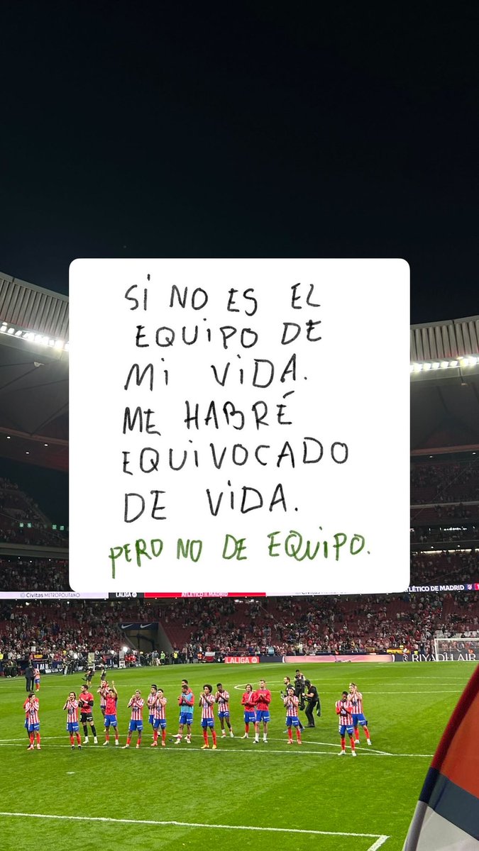 Me habré equivocado de vida, pero no de equipo