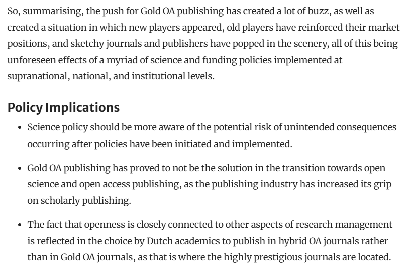 This is a great summary of the potential policy implications of #OpenAccess policy. 
link.springer.com/chapter/10.100…