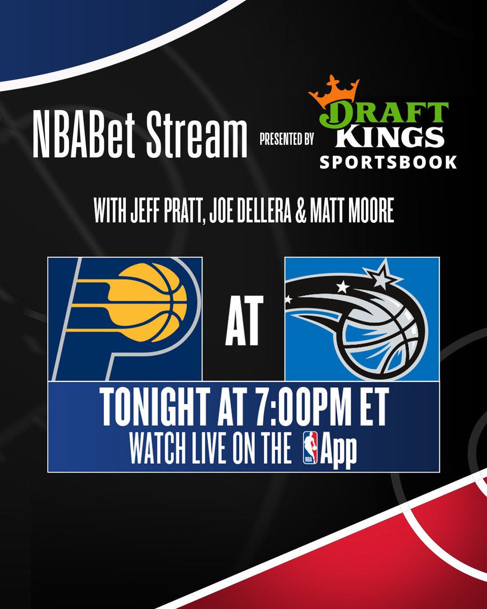 JoeDellera's tweet photo. 🏀 Come watch Pacers vs Magic with @HPbasketball @ByJeffPratt and I on NBA BetStream!

Giving Best Bets plus live look ins!

Watch here: https://t.co/IGzCDK8FBy https://t.co/DhQxdaFMmX