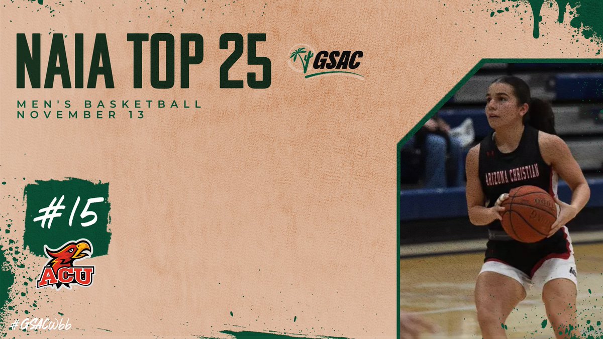 gsacsports's tweet photo. Arizona Christian entered the NAIA Women's Basketball Top 25 Poll this week at No. 15
15. @ACUFirestorm
🗒️: https://t.co/6Gn2IOls9n
#GSACwbb #GSACsports #NAIAwbb https://t.co/SzpFgvDrr0