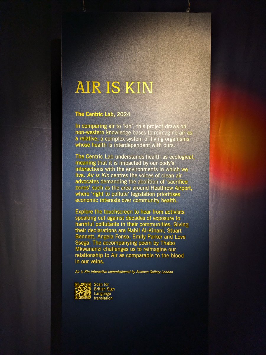 We are pleased to have contributed our testimony to this exhibition. #AirPollution  #contaminatedland