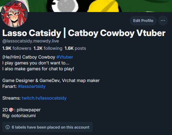 Gonna slowly be removing old media posts here to protect any artist who made things for me.

Once again, if you want to see things from me.. I'm posting much more over on bsky. (Handle slightly changed to make searching easier)