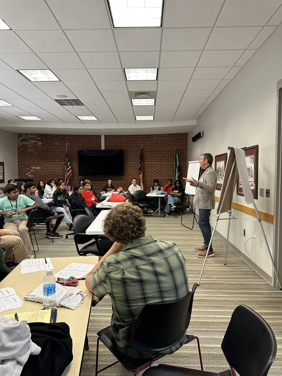 Youth Leadership Cary 2024-2025 had a great start today with lessons on networking and team building!