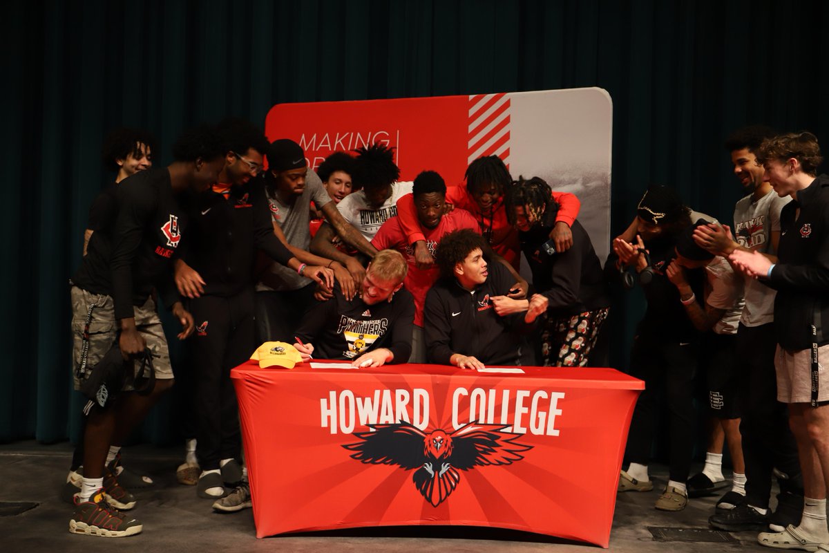 Join us in congratulating Hawks Tate Mackenzie and Caleb Gaston as they ink the next chapter of their lives on National Letter of Intent Day. Howard is proud to see these Hawks fly !
<a href="/HowardHoops/">Howard College Men's Basketball</a>
