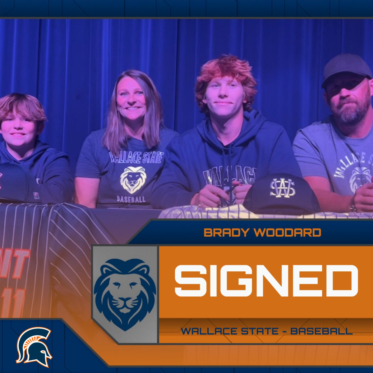 National Signing Day - Congrats to Brady Woodard on signing with Wallace State to continue his baseball career. #spartyparty