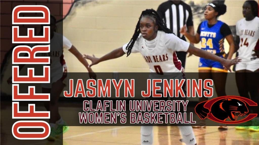 Jasmyn Jenkins (@jasmyn_jenkins) on Twitter photo After a great visit and conversation with <a href="/CoachMikeBland/">Coach Mike Bland</a> and <a href="/CoachTeeJenkins/">Terrence Jenkins</a> I am excited to receive an offer from <a href="/ClaflinWBB/">Claflin Womens Basketball</a> Thank you for believing in me.
<a href="/CoachKingsbury1/">Coach Kingsbury</a> After a great visit and conversation with <a href="/CoachMikeBland/">Coach Mike Bland</a> and <a href="/CoachTeeJenkins/">Terrence Jenkins</a> I am excited to receive an offer from <a href="/ClaflinWBB/">Claflin Womens Basketball</a> Thank you for believing in me.
<a href="/CoachKingsbury1/">Coach Kingsbury</a>