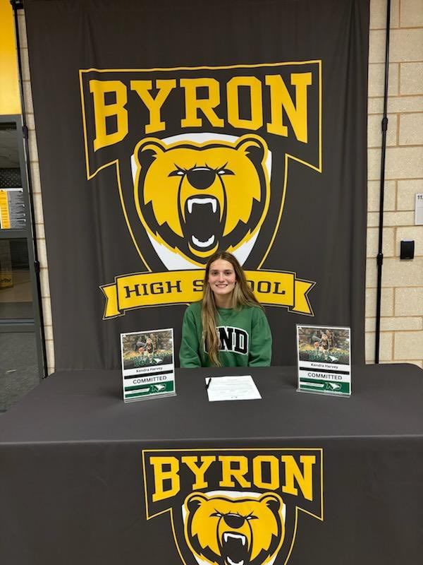 Cristina Zabel (@cristina_bhs) on Twitter photo Congratulations to <a href="/kendra_harvey21/">kendra harvey</a> on committing to further her education and basketball career <a href="/UofNorthDakota/">U of North Dakota</a>
<a href="/UNDsports/">NorthDakotaAthletics</a> <a href="/ByronGirlsHoops/">Byron Girls Hoops</a> <a href="/ByronBearsHS/">Byron High School</a> <a href="/ByronActivities/">Byron Activities</a> Congratulations to <a href="/kendra_harvey21/">kendra harvey</a> on committing to further her education and basketball career <a href="/UofNorthDakota/">U of North Dakota</a>
<a href="/UNDsports/">NorthDakotaAthletics</a> <a href="/ByronGirlsHoops/">Byron Girls Hoops</a> <a href="/ByronBearsHS/">Byron High School</a> <a href="/ByronActivities/">Byron Activities</a>