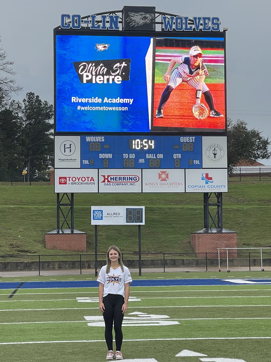 liv_stpierre's tweet photo. I am excited to announce that I will be continuing my academic and athletic career at Co-Lin in Wesson, MS! I would like to thank my coaches for pushing me to be my best and supporting me throughout my journey. I also want to thank my family for always being there for me and helping me in every way . Thank you Coach Meleah and Coach Amber for giving me this great opportunity. Can’t wait, go wolves!! 🐺🩵
@CoLinSoftball 
@CoachMeleah 
@coachbeall07 
@latbolts2027