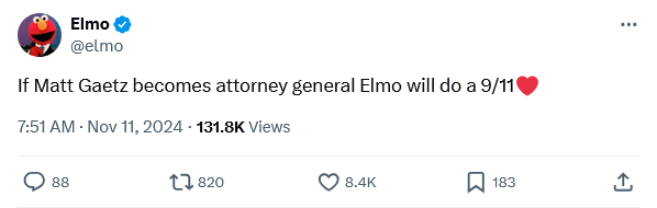 welcome to the resistance, Elmo
