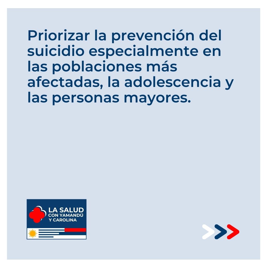 🌟 Promoveremos el bienestar en todas las áreas de la vida con el apoyo de equipos especializados junto al primer nivel de atención. 

🧠 Prevenir el suicidio en adolescentes y personas mayores será un compromiso central. 

#SaludMentalParaTodos