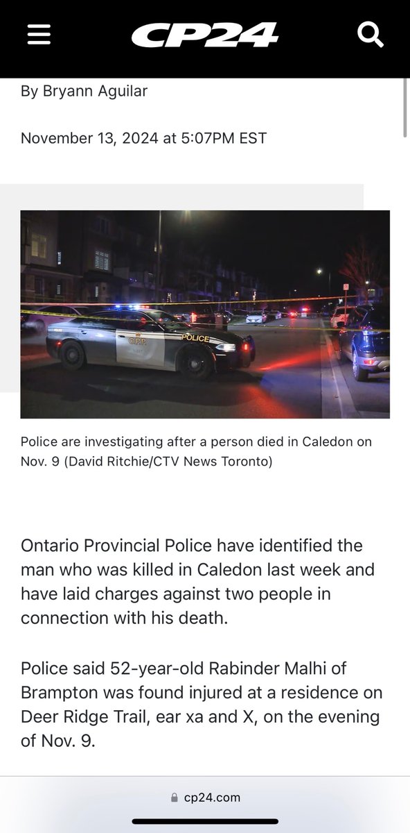 DonutEvenTryy's tweet image. Indians kiIIing Sikhs in Foreign now. 🤷🏽‍♀️

52-year-old Rabinder Singh Malhi of Brampton was found injured at a residence &amp;amp; was pronounced de@d at the Hospital. Peel Police have announced the arrest of two people, 47-year-old Rajinder Kumar &amp;amp; 35-year-old Sheetal Verma.