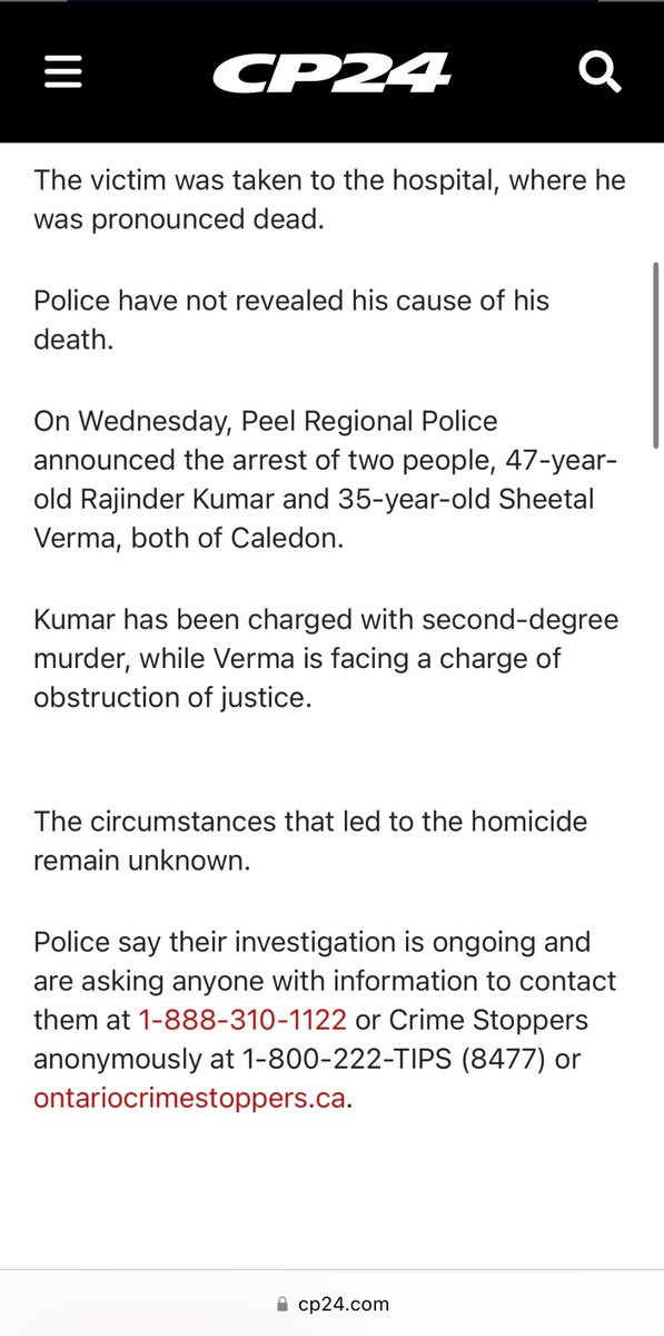 DonutEvenTryy's tweet image. Indians kiIIing Sikhs in Foreign now. 🤷🏽‍♀️

52-year-old Rabinder Singh Malhi of Brampton was found injured at a residence &amp;amp; was pronounced de@d at the Hospital. Peel Police have announced the arrest of two people, 47-year-old Rajinder Kumar &amp;amp; 35-year-old Sheetal Verma.