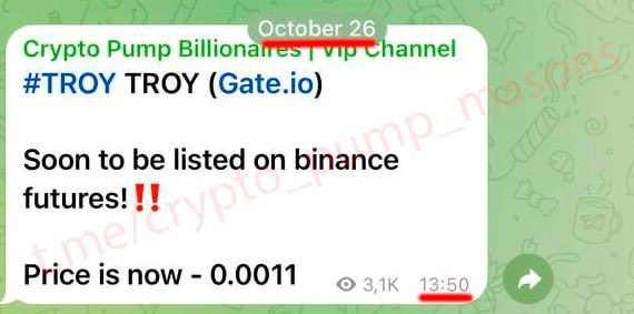 cryptotdhh's tweet photo. #TROY @TROY_DAO #TROY_DAO  $TROY #crypto #cryptopump

Join our Telegram channel: https://t.co/sVXKPGJLAk

‼️ Profit 354% with 2 weeks ✅‼️💰💰

$PNUT $BTC $PEPE $AIDOGE $DOGE $WOJAK $SHIB $SOL $INJ $FLOKI $ETH $MEME https://t.co/2DB1qC0t5O