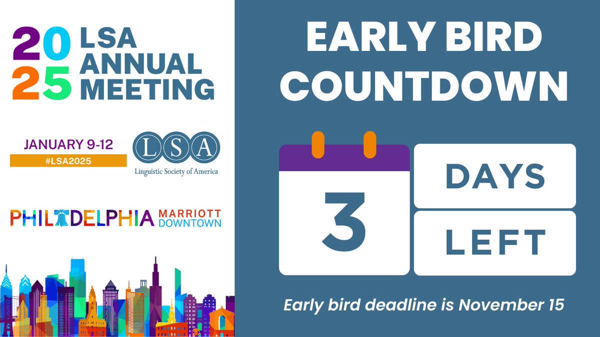 Linguistic Society of America tweet media