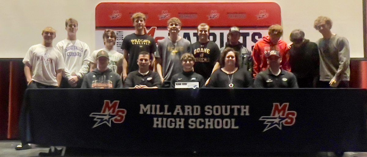 Millard South Activities (@mshsactivities) on Twitter photo Patriot Nation - Kane Good signed to continue is education and play baseball at <a href="/YorkUNebraska/">York University</a> Way to go, Kane! We are proud of you! <a href="/YUPanthersBSB/">York University Baseball</a> is a great fit! Good Luck! #MillardSouthFamily <a href="/MSHS_Baseball/">MS Patriots Baseball</a> Patriot Nation - Kane Good signed to continue is education and play baseball at <a href="/YorkUNebraska/">York University</a> Way to go, Kane! We are proud of you! <a href="/YUPanthersBSB/">York University Baseball</a> is a great fit! Good Luck! #MillardSouthFamily <a href="/MSHS_Baseball/">MS Patriots Baseball</a>