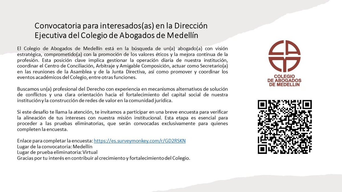 Colegio de Abogados de Medellín tweet media