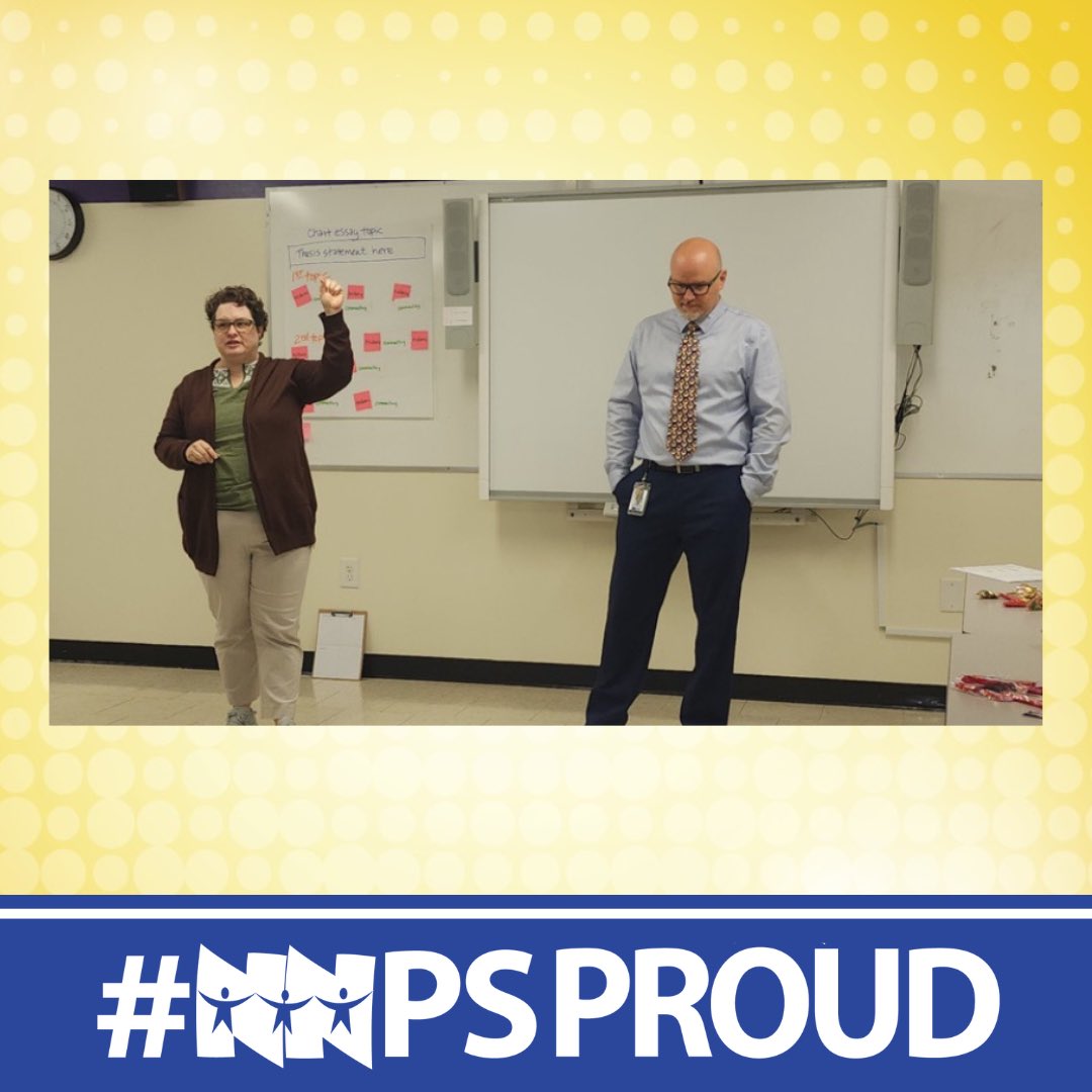What's better than one master teacher? Two! Mr. &amp; Mrs. Traner facilitated a practical, engaging professional development session on cooperative learning today. 

#menchville #menchvillehighschool #teamMHS #NNPSproud