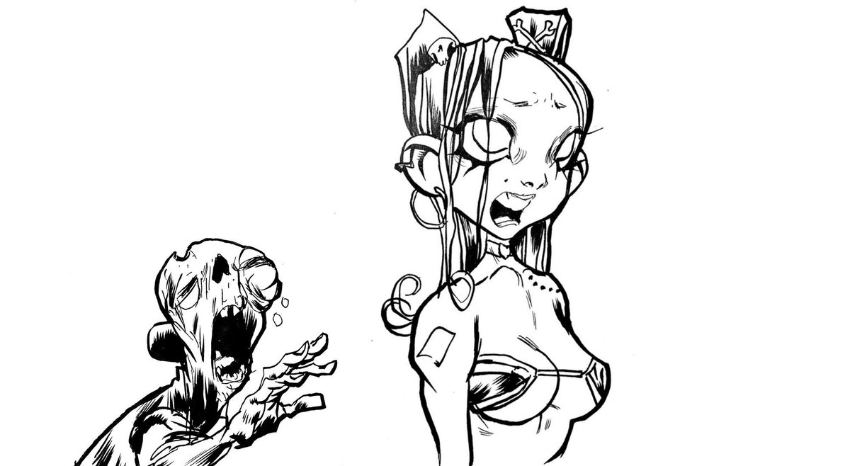Jack_Stewart's tweet photo. Check you out, punk. She's gonna f@$k you up. Twice.
#DeadUniversity #DeadU
Illustrations by the maestro @AdamArcherArt https://t.co/Up8BDSgiEk