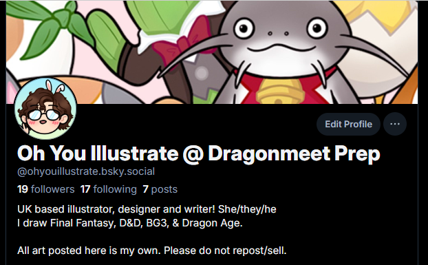 I will probably just use twitter for con announcements or general news, no longer going to post art here 🫡 I'll be over here instead: