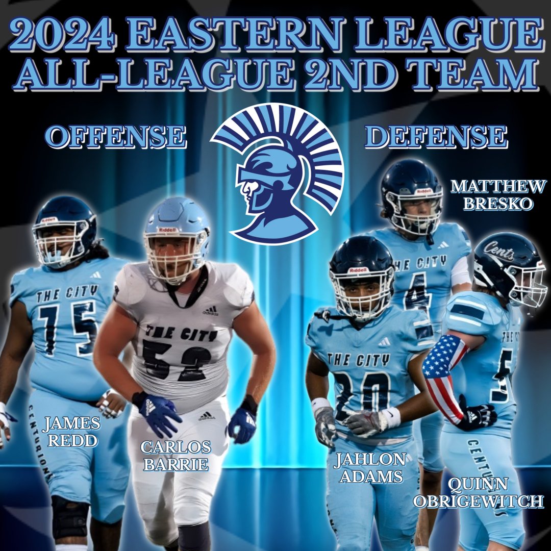 CenturionFB's tweet photo. A huge congratulations to these University City players on making 2nd Team Eastern All-League Team. Well Deserved 👏🏽👏🏽👏🏽🙌🏽 #UCityFootball #WhyNotUC https://t.co/Tu0nMrXL24