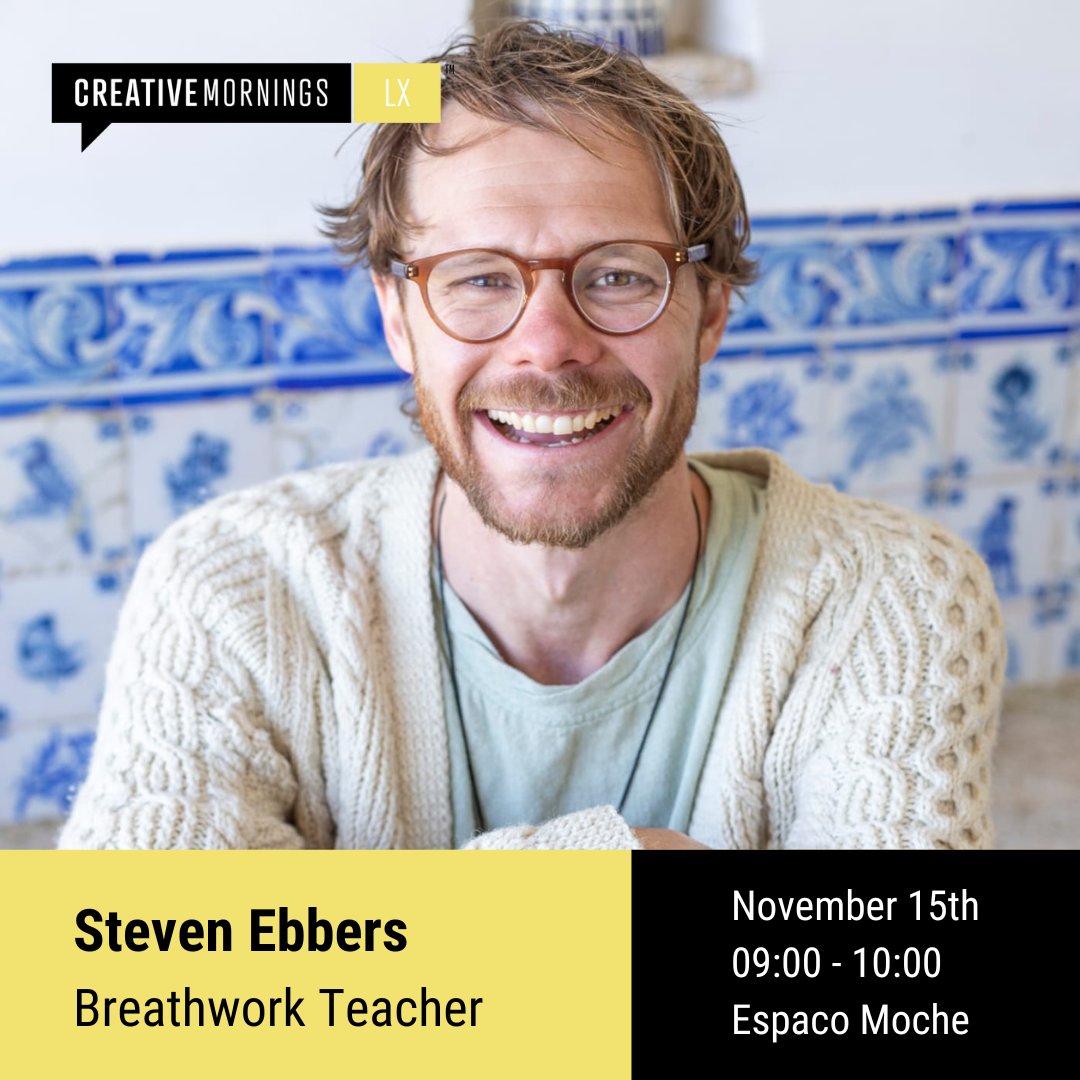 This Friday, Nov 15th, at Espaco Moche for hashtag#cmthread
Free tickets here: bit.ly/4fJnvYC

Join us this Friday for a joined talk from Steven Ebbers, a skilled breathwork teacher, and Yev Malichevskyy 🫧, a personal development coach.