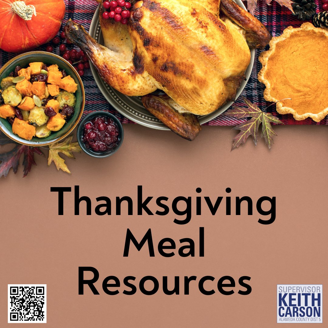 Keith_Carson's tweet image. Thanksgiving is almost here! If you or someone you know is in need of a warm meal, my office has put together a list of a few places in and around District 5 that are providing to-go/community meals. View the list by visiting tinyurl.com/ThanksD524.