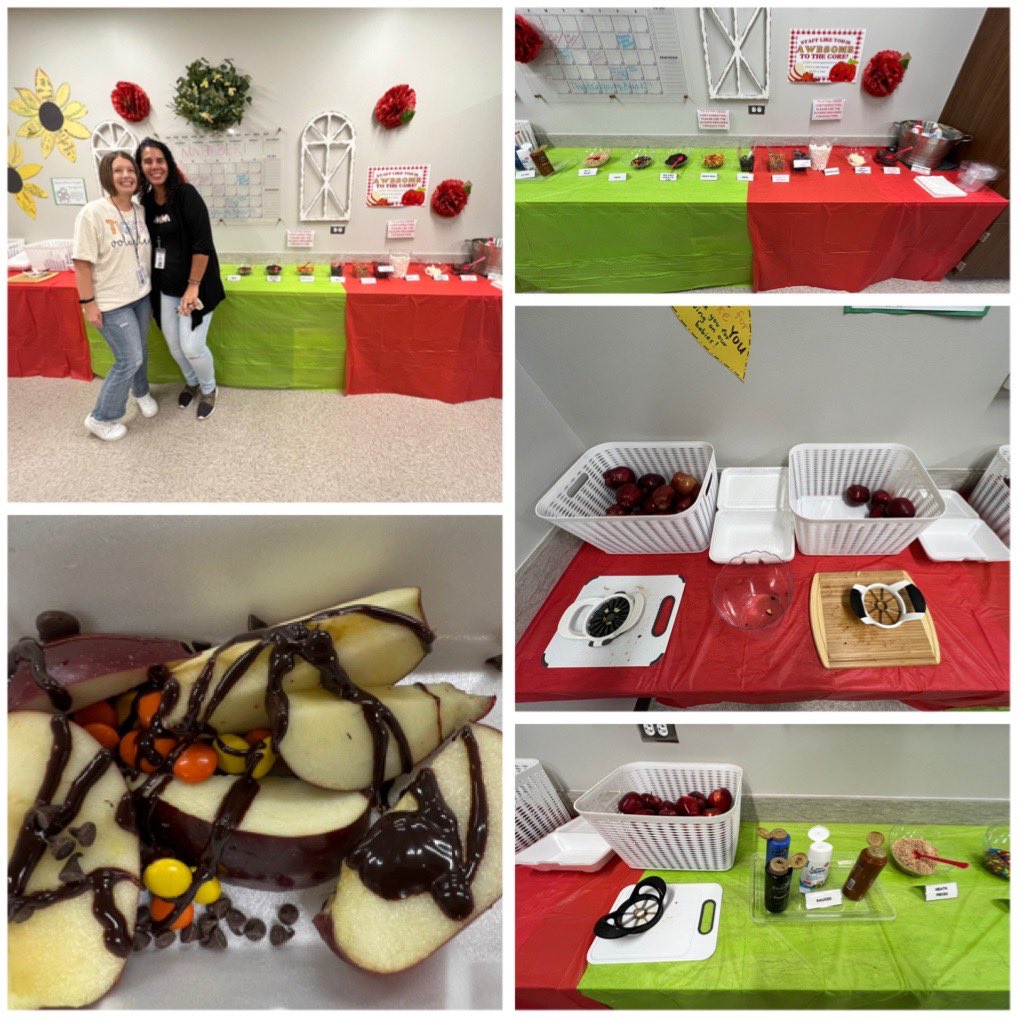 Thank you to all of our amazing PTO for spoiling us today with an apple nacho bar! It was amazing! #WestIsBest
