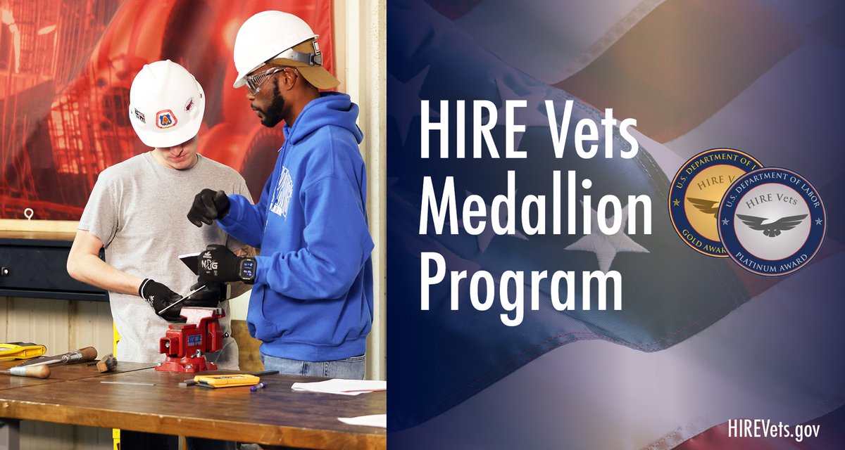 We are proud to announce that the UBC Military Veterans Program has earned a HIRE Vets Medallion Award from the U.S. Department of Labor for the fourth year in a row. Read about the program and the award: centralsouthcarpenters.org/HireVets